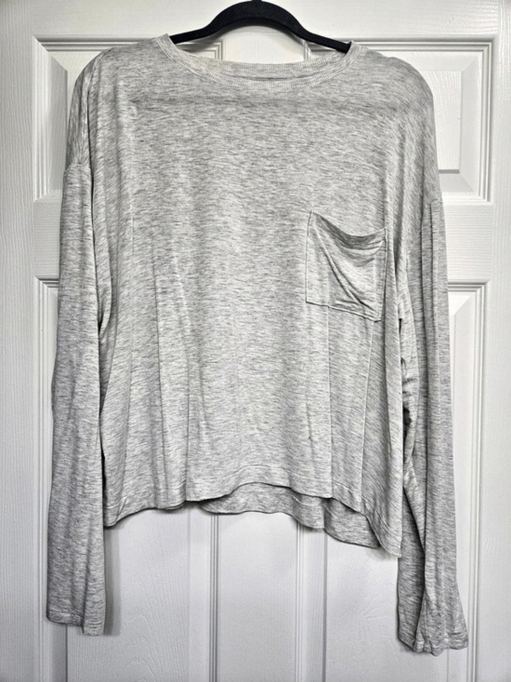 American Eagle AE Soft & Sexy Relaxed Fit Long-Sleeve Pocket T-Shirt AE